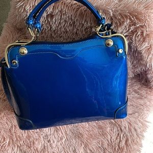Blue handbag